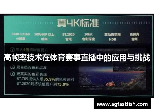 高帧率技术在体育赛事直播中的应用与挑战
